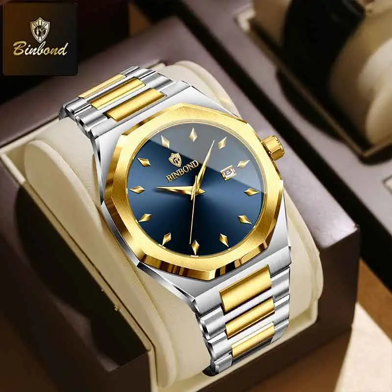 Smartwatch Branded Watches For Men - BINBOND Top Brand Man Quartz Watch