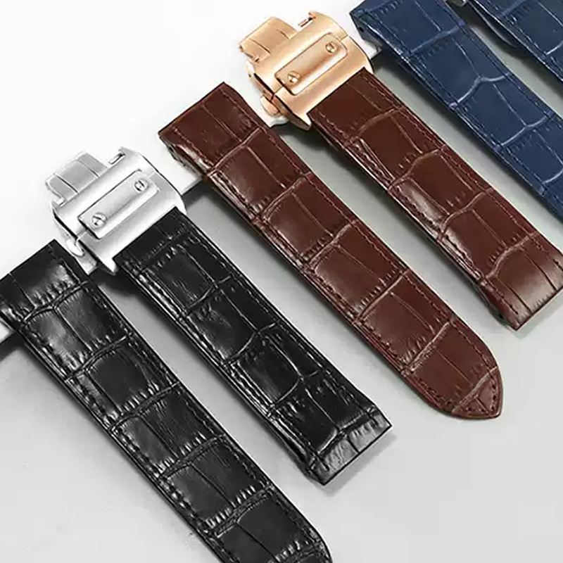 Cartier Watch Santos - Genuine Leather High Quality Watch Strap