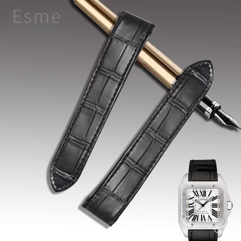 Cartier Watch Santos - Cowhide Watch Strap for Cartier Santos