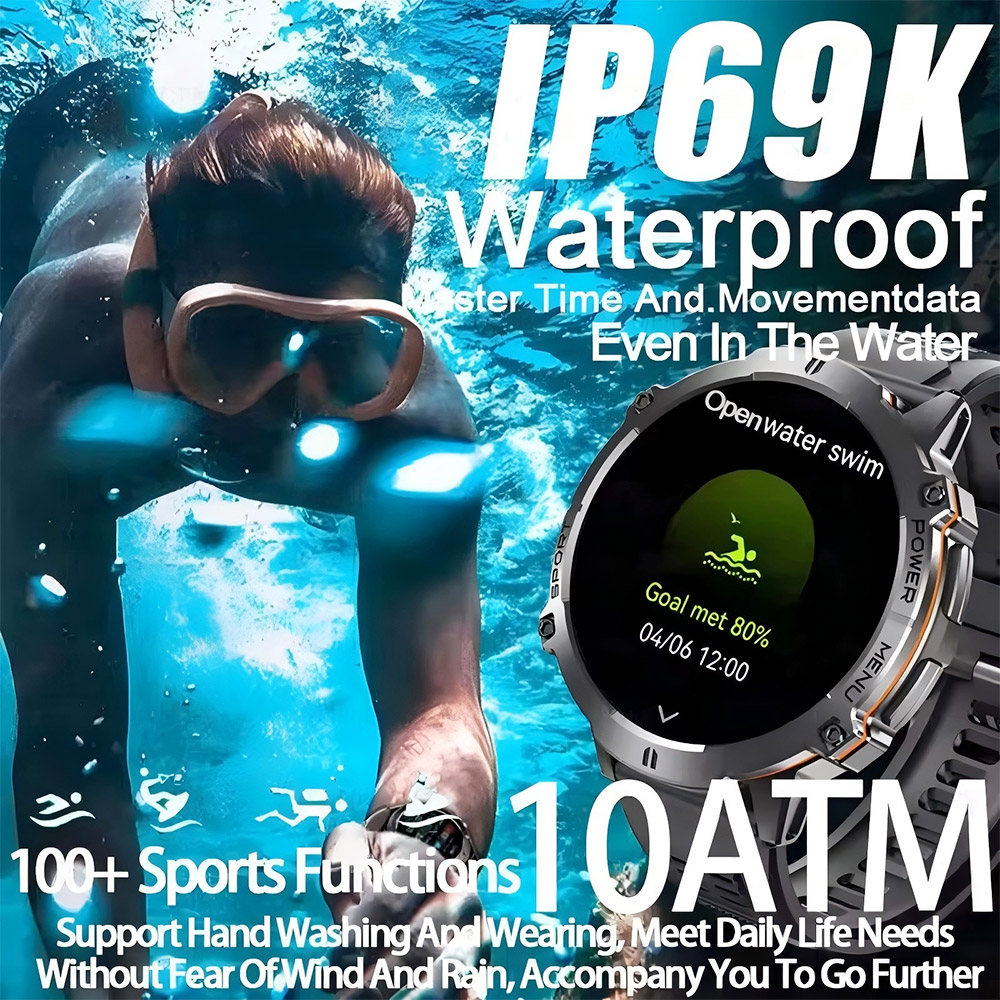 2026 Newly upgraded GPS Milita - Smartwatch Military Watches For Men recension och pris