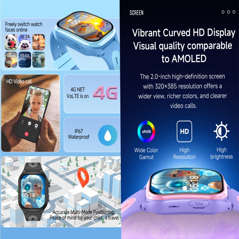 Kids 4G Smartwatch with 2.0 In - Smartwatch Watches For Children recension och pris