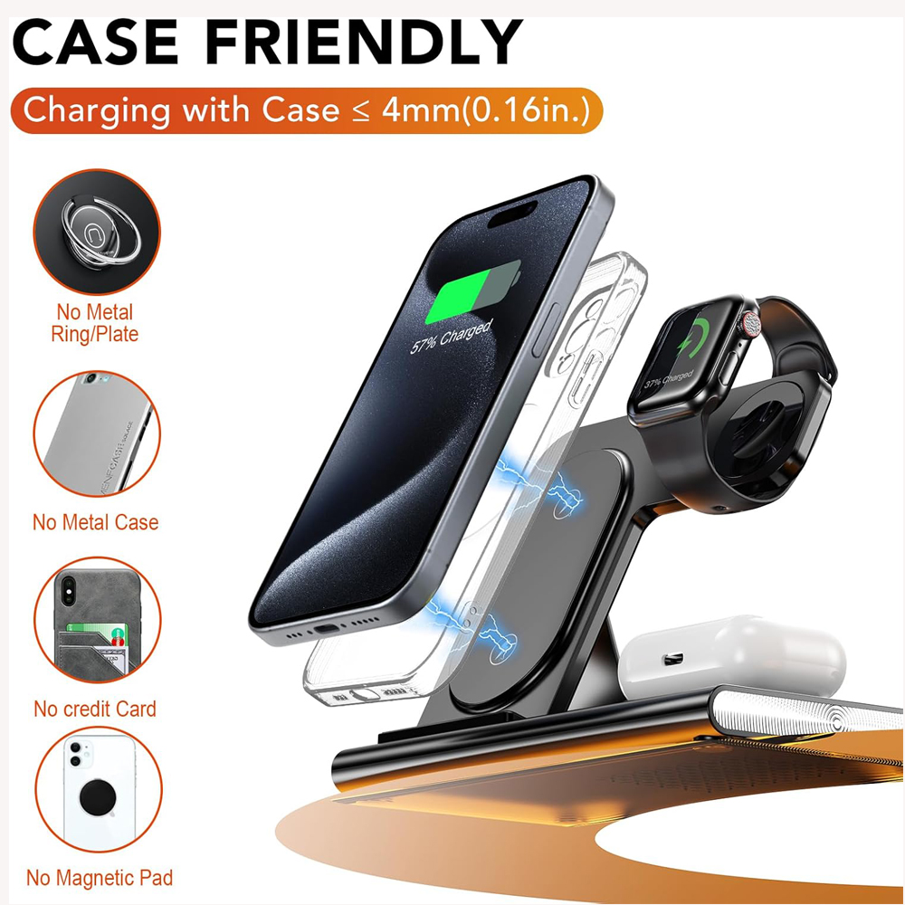 3 in 1 Foldable Charging Stati - Watch Xs8 recension och pris