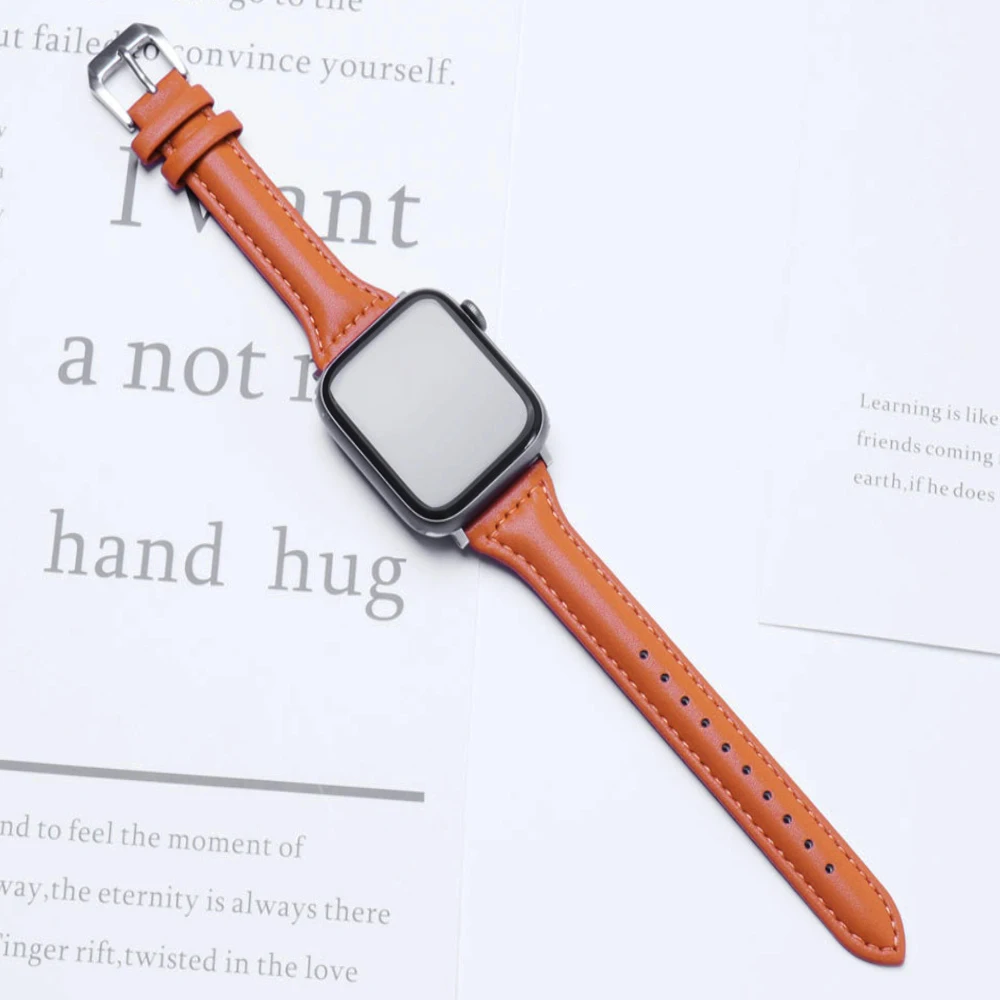 Slim leather band for Apple Wa - Smartwatch Apple Watches For Women recension och pris