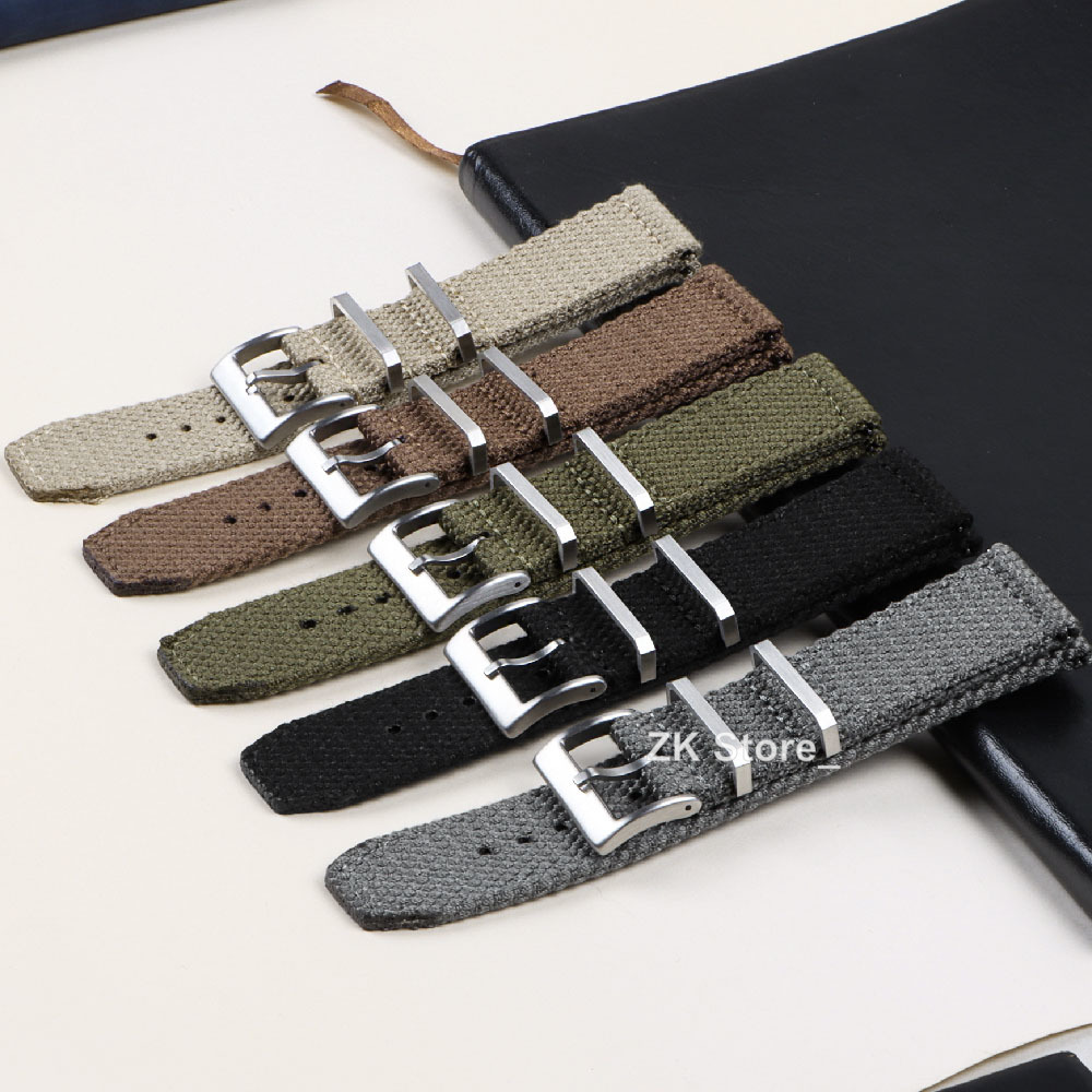Linen Nylon Watch Straps 20mm  - Smartwatch Army Watches For Men recension och pris