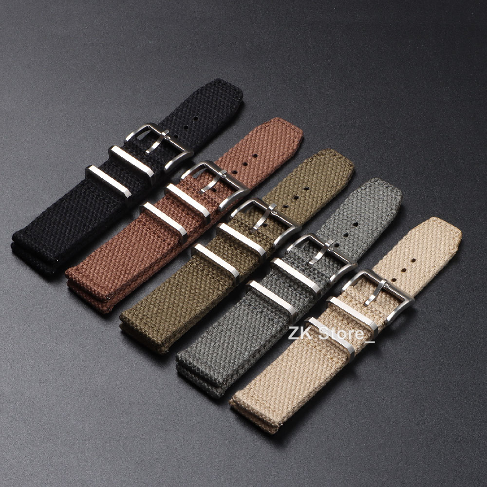 Linen Nylon Watch Straps 20mm  - Smartwatch Army Watches For Men recension och pris