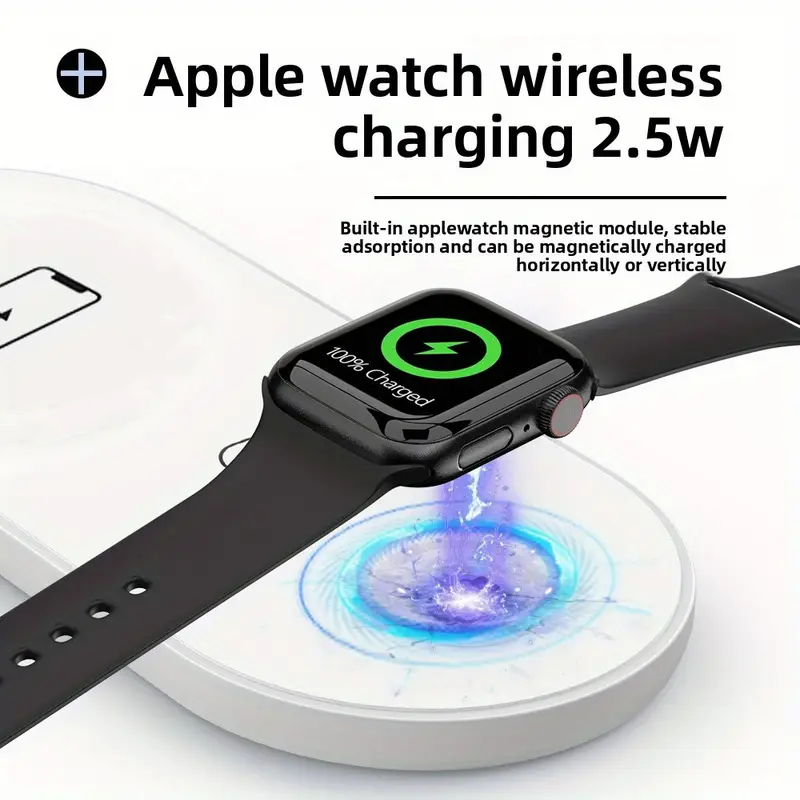3 In 1 Dual Wireless Charger 4 - Watch Xs8 recension och pris