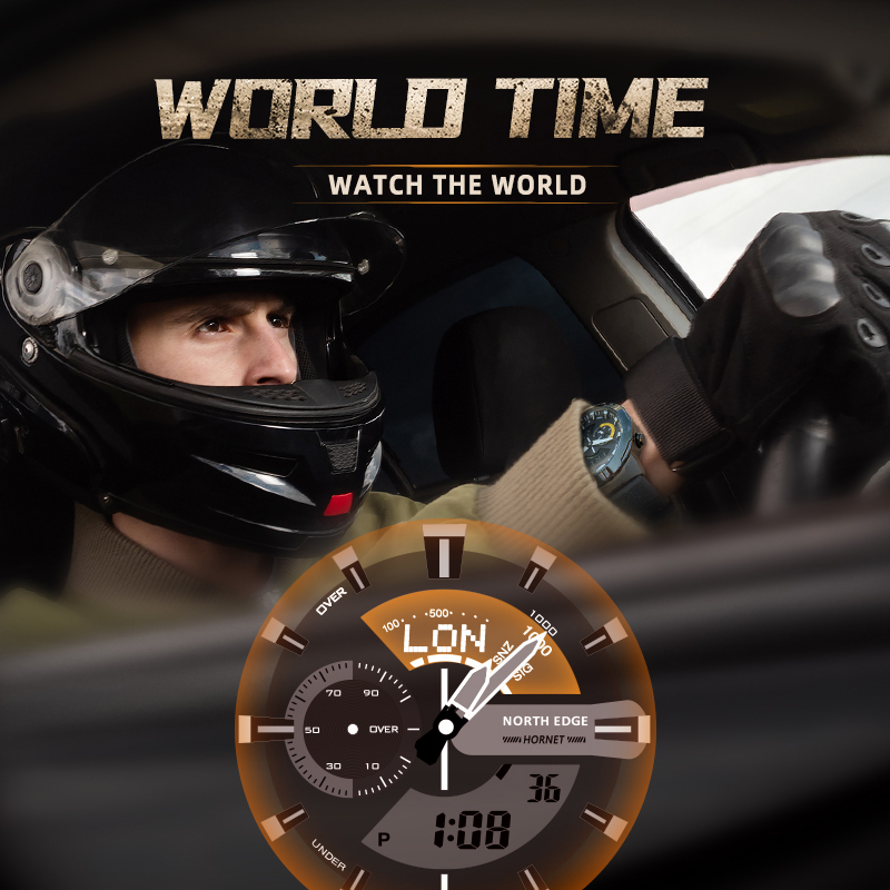 NORTH EDGE Mens Smart Watch Wo - Smartwatch Army Watches For Men recension och pris
