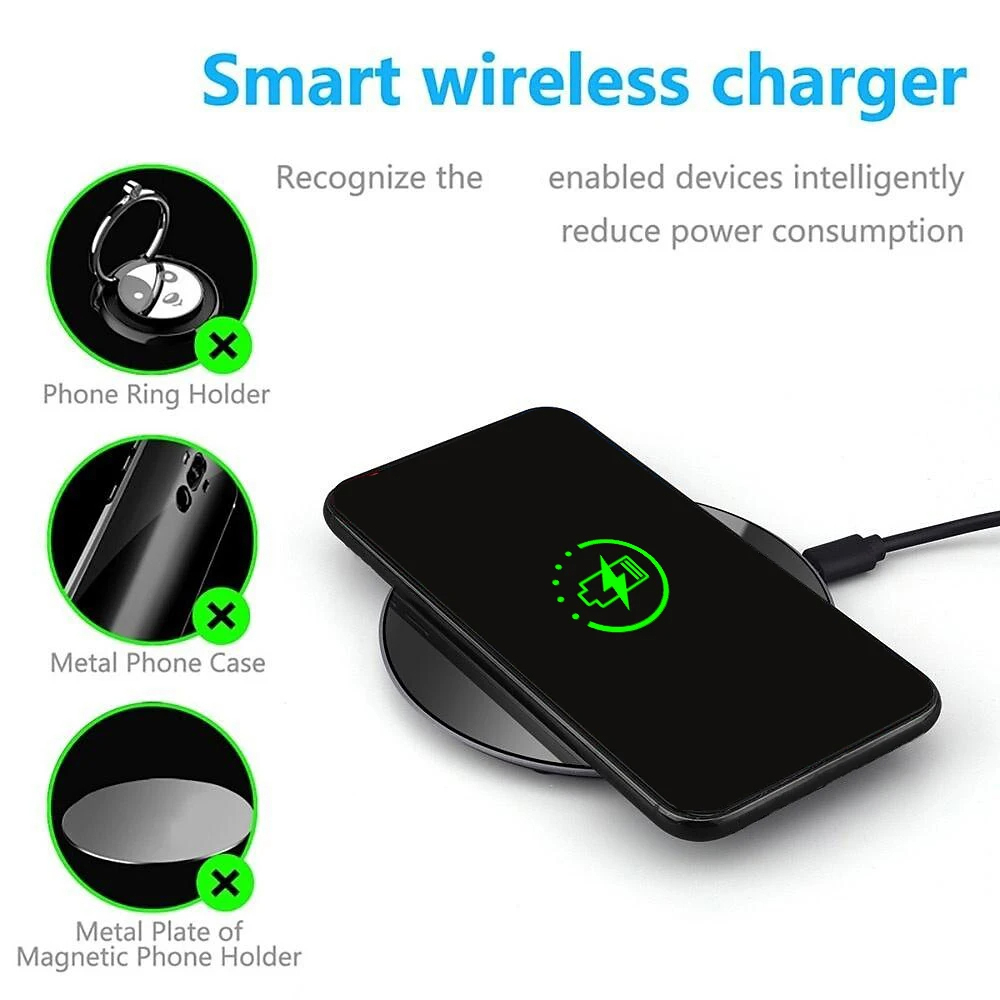15W Wireless Charger Non-slip  - Watch Xs8 recension och pris