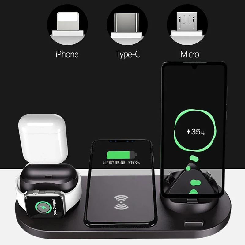 Fast Wireless Charger 6 in 1 C - Watch Xs8 recension och pris