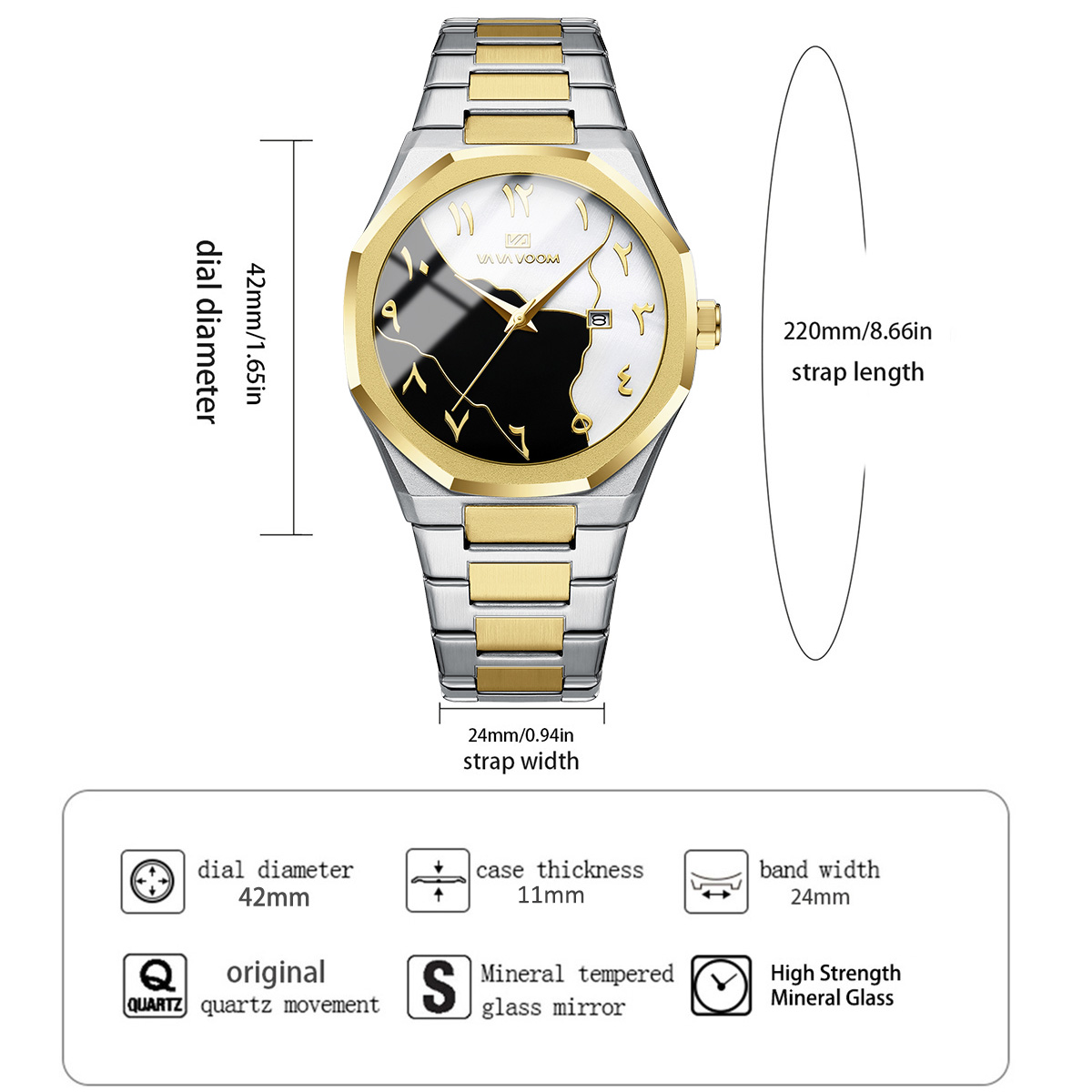 Top Brand Men Watch Marble Dia - Smartwatch Branded Watches For Men recension och pris