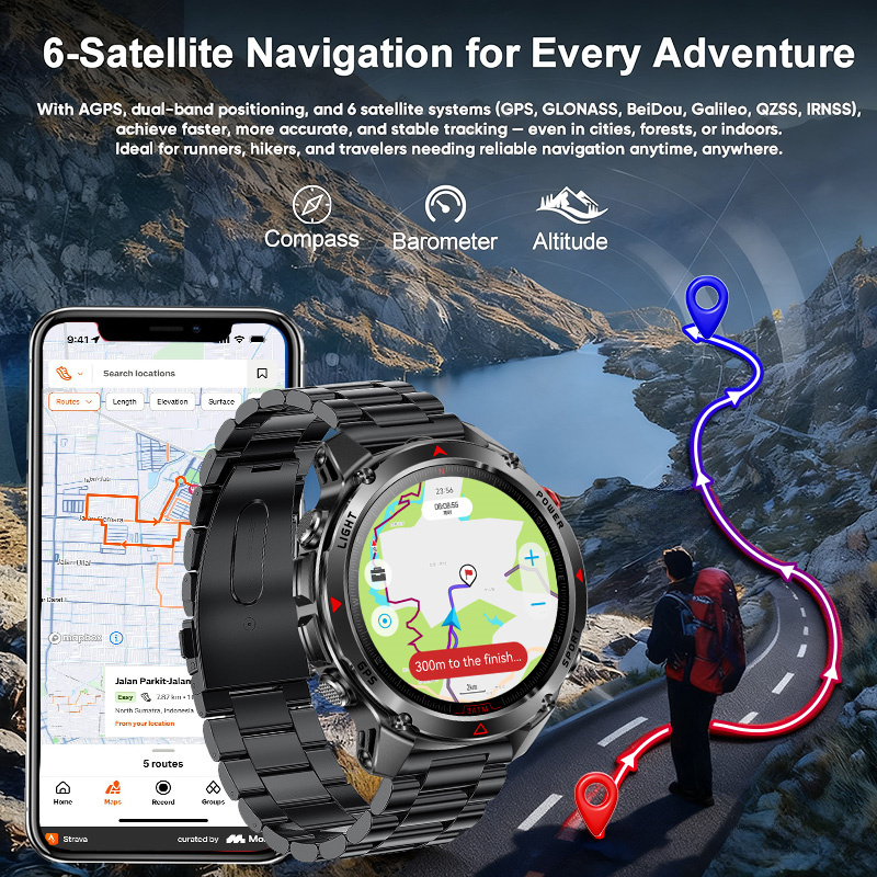 T-Rex 3 Pro Military Grade AGP - Smartwatch Military Watches For Men recension och pris
