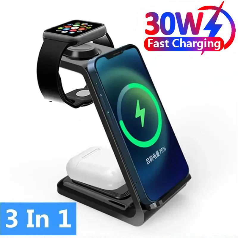30W 3 In 1 Wireless Charger  S - Watch Xs8 recension och pris