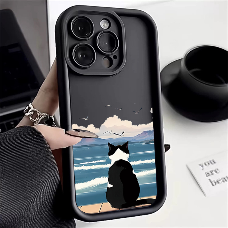 Cute Cat Watching the Sea Phon - Watch Xs8 recension och pris