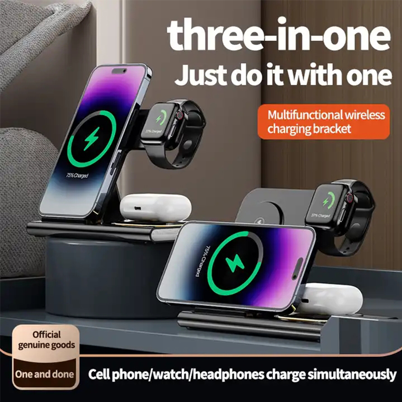 3 In 1 Wireless Charger For iP - Watch Xs8 recension och pris