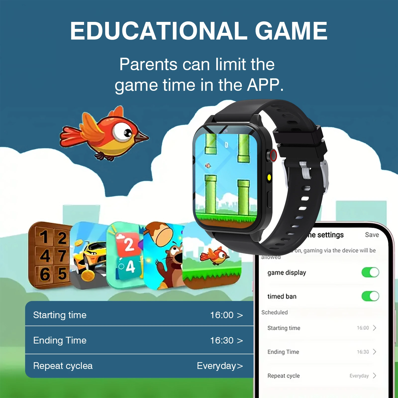 Kids′s Smart Watch 18 Games Ca - Smartwatch Watches For Children recension och pris