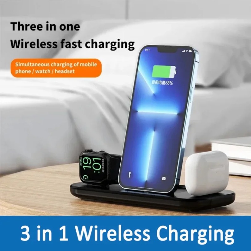 Foldable 3 In 1 Wireless Charg - Watch Xs8 recension och pris