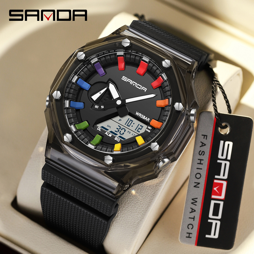 SANDA 3341Digital LED Watch Me - Smartwatch Army Watches For Men recension och pris